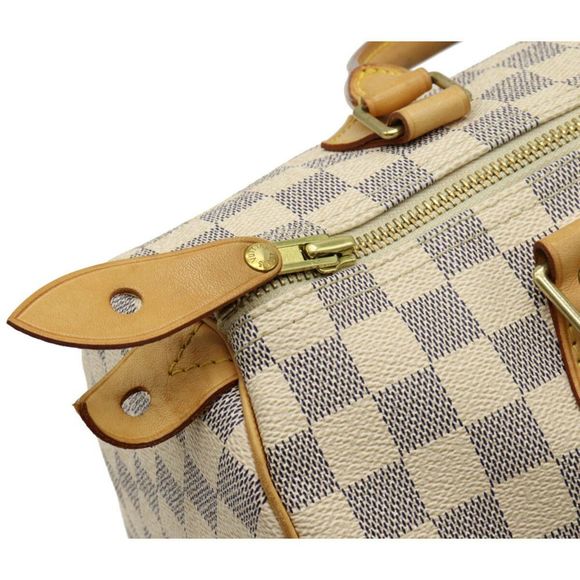 Louis Vuitton Damier Azur Speedy 30 Handbag Mini Boston Bag - Picture 6 of 8